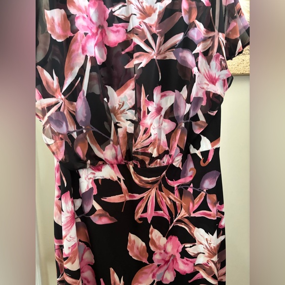 Connected Apparel Floral Print Dress-Size 16 - Picture 10 of 13